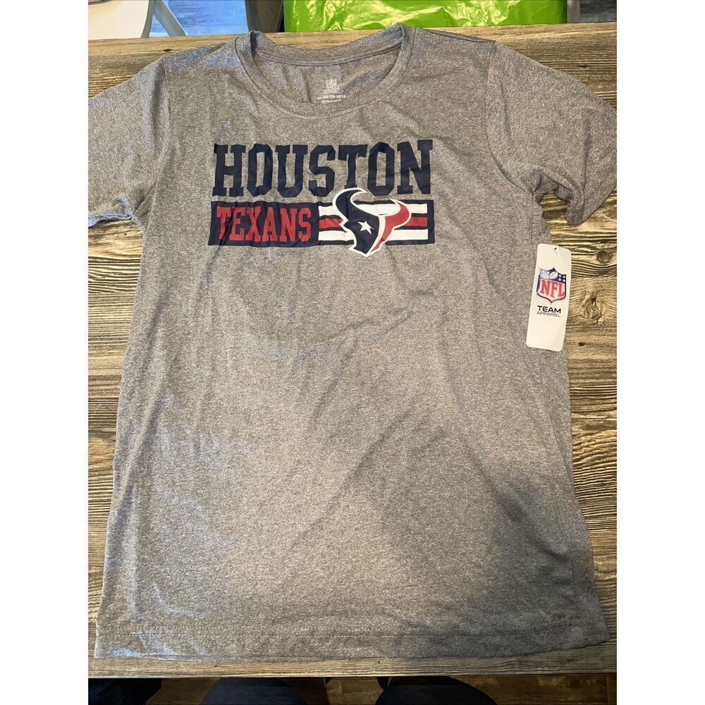 Houston Texans Team Apparel Short Sleeve T-Shirt Boys Girls. Size XL(16/18). Z